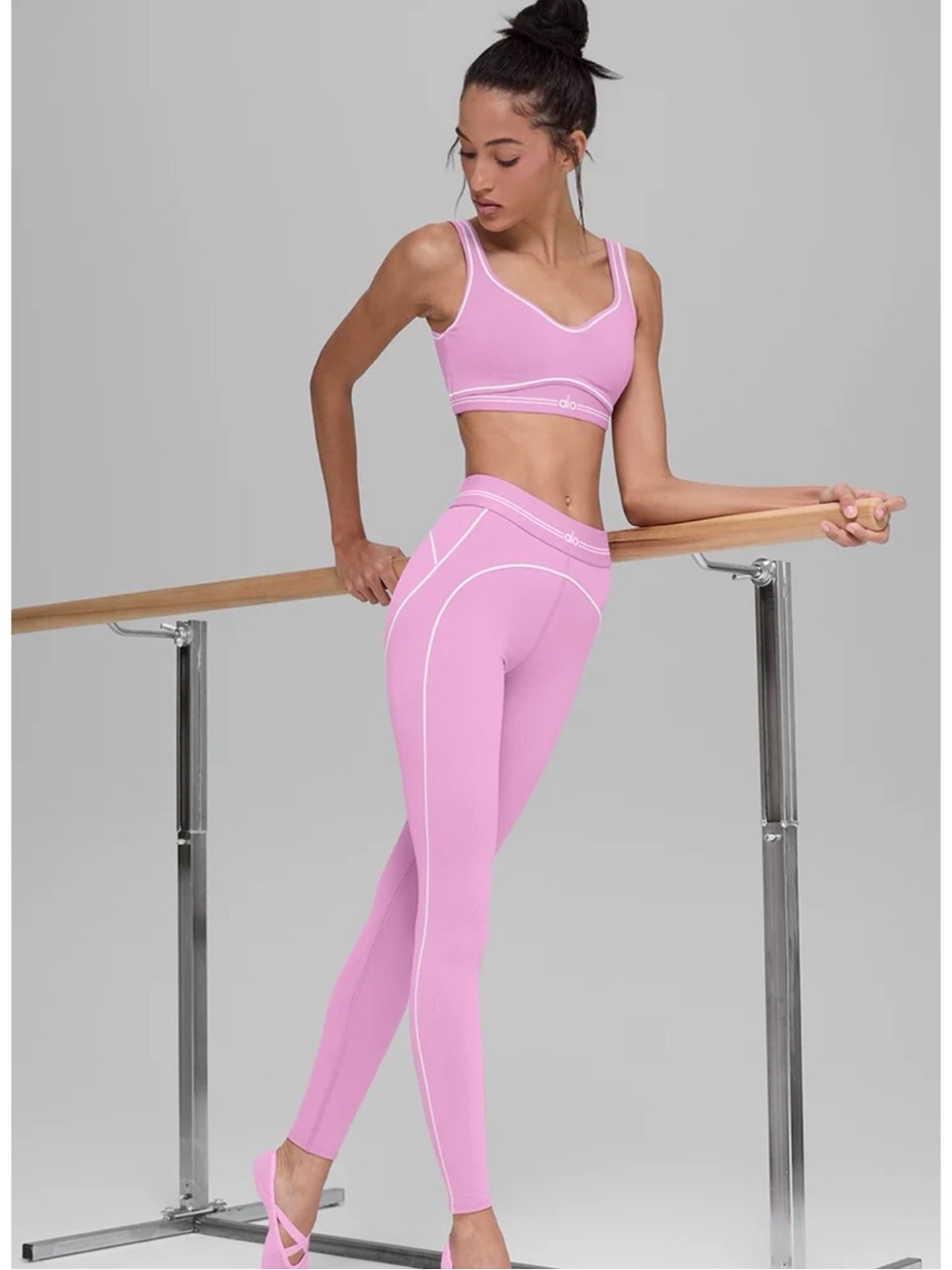 ALO Airbrush High-Waist 7/8 Heart Throb Legging NWOT size large